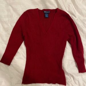 90’s Cropped 3/4 Sleeve V-Neck